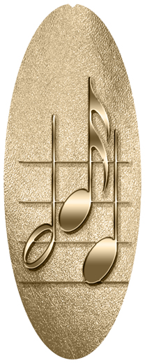 DNSA18-382 Music Notes Bronze